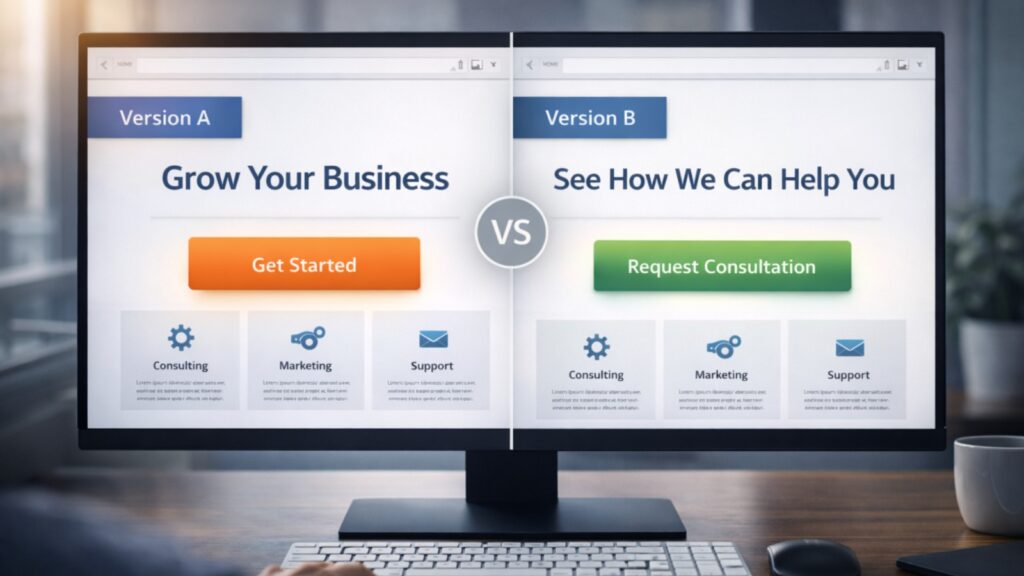 Dedicated landing page design focused service page improving conversions and lead enquiries