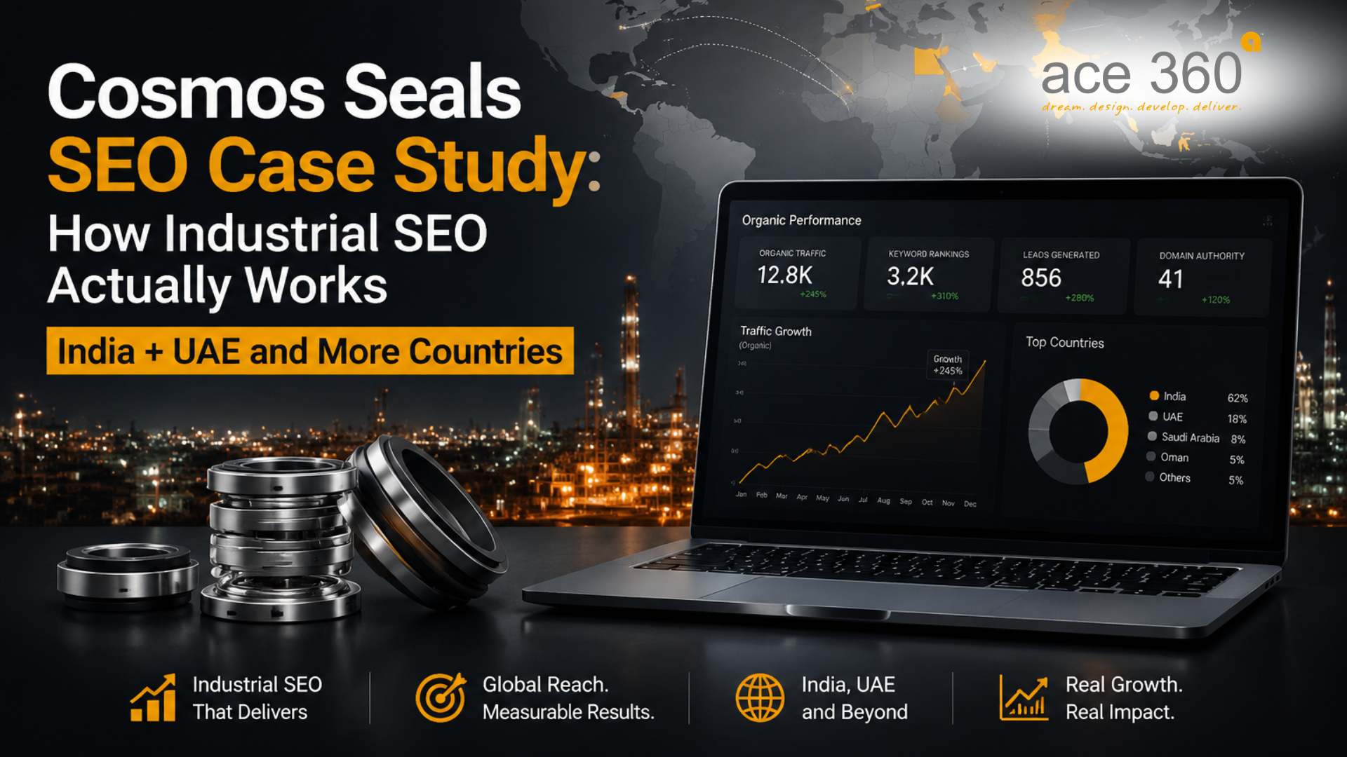 Cosmos Seals SEO Case Study: How Industrial SEO Actually Works (India + UAE and More Countries )