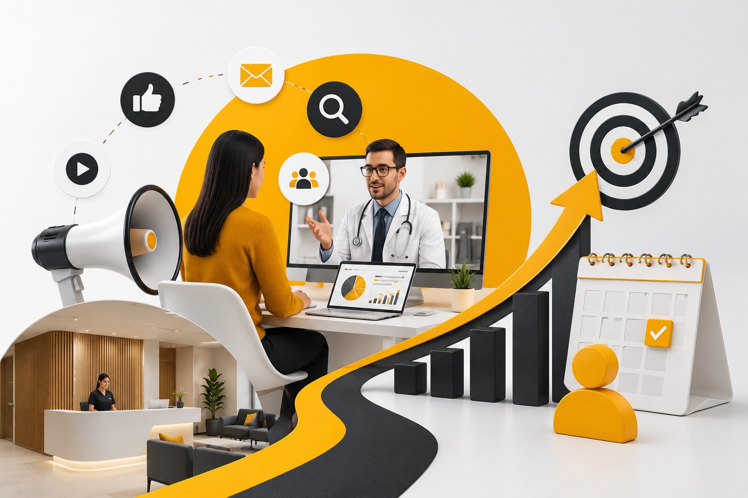Healthcare digital marketing with online doctor consultation and patient engagement | Ace360degree